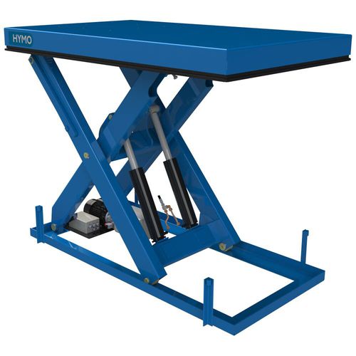 Mesa elevadora de tijera - DX series - HYMO - hidráulica / estacionaria / para cargas pesadas