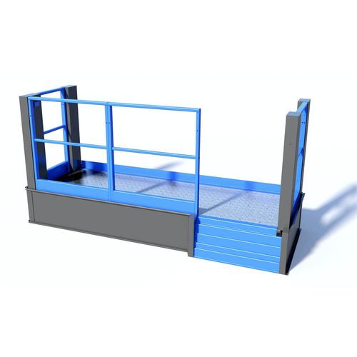 Plataforma de carga - BX10-11/6-1 - HYMO - con barandilla de seguridad / eléctrica