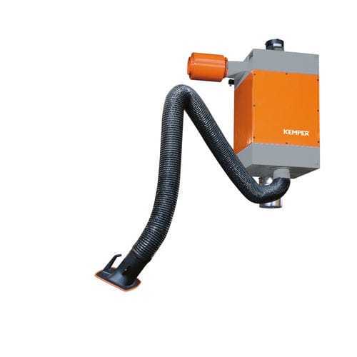 Extractor de humo de pared - 83 100 100 - KEMPER - de soldadura / de cartucho / con brazo de extracción