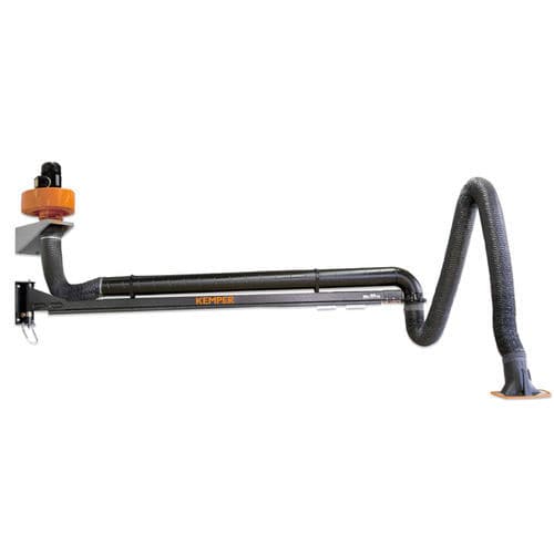 Extractor de humo de pared - 79 007 201 - KEMPER - de soldadura / con brazo de extracción / de polvo