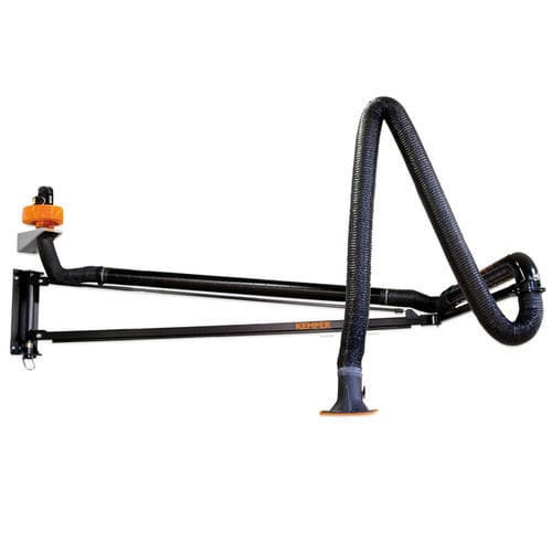 Extractor de humo de pared - 79 409 201 - KEMPER - de soldadura / con brazo de extracción / de polvo