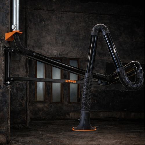 Brazo de extracción fijo - 79409 - KEMPER - doble / articulado / para polvo