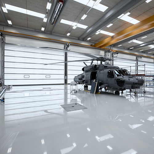 Puerta levadiza - Hubtore SPACELITE® - Butzbach GmbH Industrietore - de acero inoxidable / de aluminio / de acero