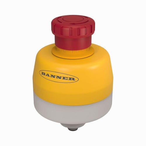 Botón pulsador de parada de emergencia - SSA-EB1PLYR-0DECQ8 - TURCK - IP65 / de plástico / con luz