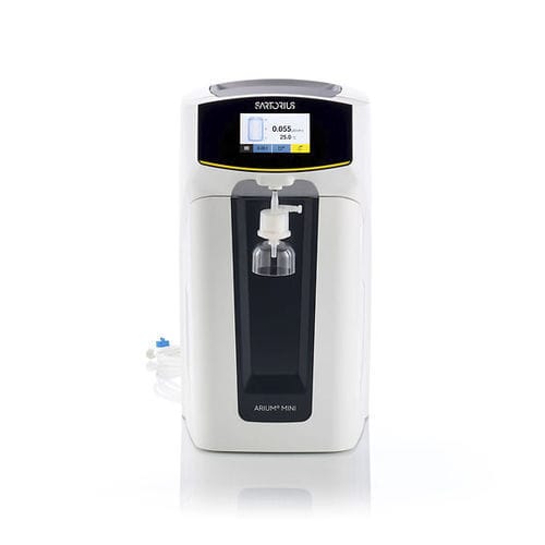 Unidad de purificación de agua para laboratorio - Arium® Mini - Sartorius AG - compacta