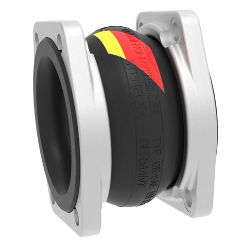 Compensador de dilatación de caucho - GR-SAE  - STENFLEX Rudolf Stender GmbH - redondo / con brida / axial
