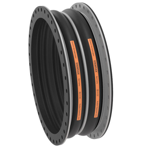 Compensador de dilatación de caucho - C-2 - STENFLEX Rudolf Stender GmbH - redondo / con brida / axial