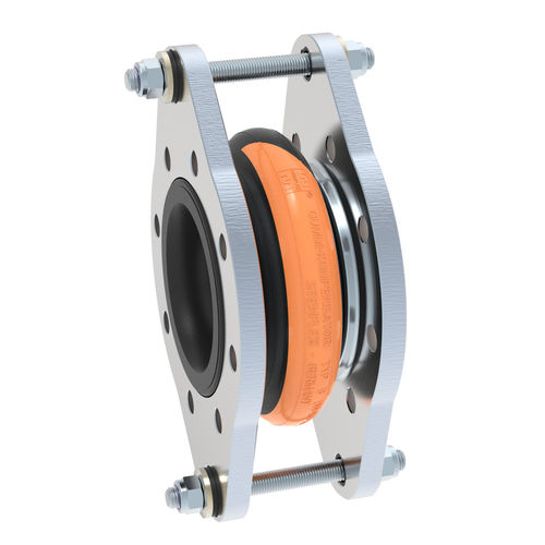 Compensador de dilatación de caucho - B-2 - STENFLEX Rudolf Stender GmbH - redondo / con brida / axial