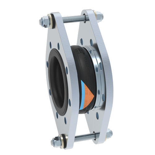 Compensador de dilatación de caucho - RS-2 - STENFLEX Rudolf Stender GmbH - redondo / con brida / para calefacción