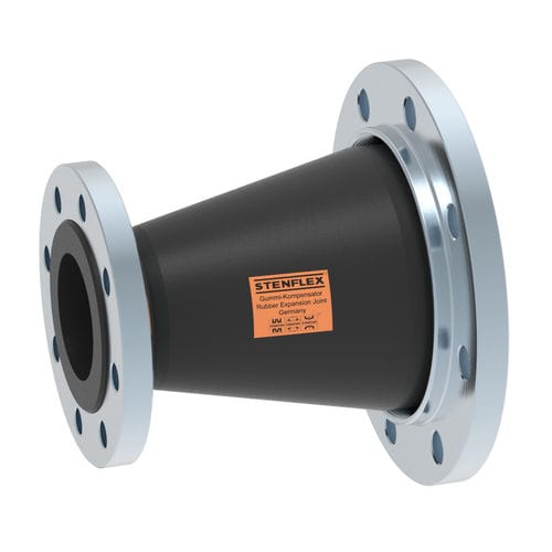 Compensador de dilatación de caucho - G - STENFLEX Rudolf Stender GmbH - redondo / con brida / axial
