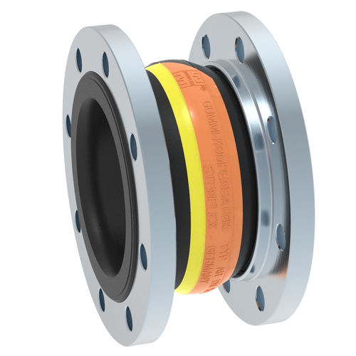 Compensador de dilatación de caucho - AR-1 - STENFLEX Rudolf Stender GmbH - redondo / con brida / axial