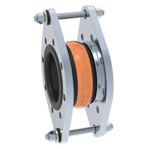 Compensador de dilatación de caucho - A-2 - STENFLEX Rudolf Stender GmbH - redondo / con brida / axial