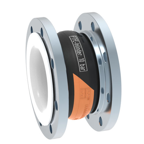 Compensador de dilatación de PTFE - AI-1 - STENFLEX Rudolf Stender GmbH - redondo / con brida / axial