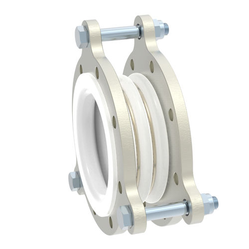 Compensador de dilatación de PTFE - P-1 - STENFLEX Rudolf Stender GmbH - redondo / con brida / axial