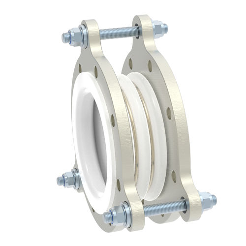 Compensador de dilatación de PTFE - P-2 - STENFLEX Rudolf Stender GmbH - redondo / con brida / axial