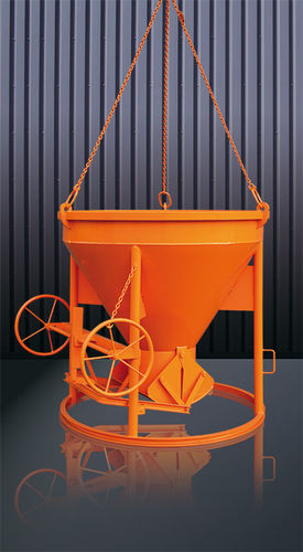 Cubo para hormigón cónico - 1013H series - Eichinger Equipement - de fondo abrible