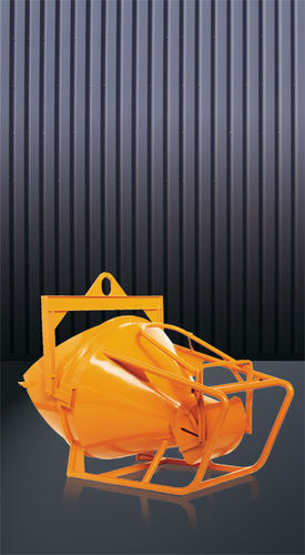 Cubo para hormigón cónico - 1019 series - Eichinger Equipement - de fondo abrible