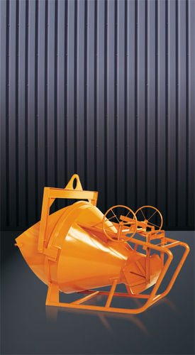 Cubo para hormigón cónico - 1019H series - Eichinger Equipement - de fondo abrible