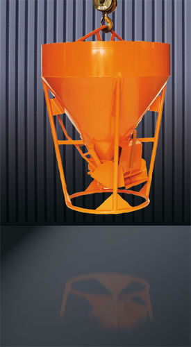 Cubo para hormigón cónico - 1010 series - Eichinger Equipement - con tubo de descarga