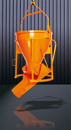 Cubo para hormigón cónico - 1020 series - Eichinger Equipement - de fondo abrible
