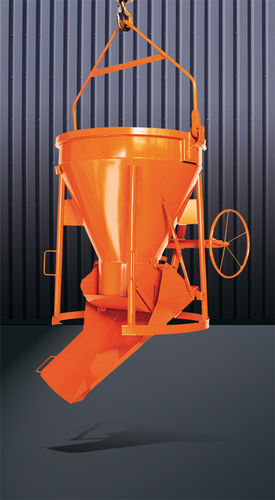 Cubo para hormigón cónico - 1020H series - Eichinger Equipement - de fondo abrible