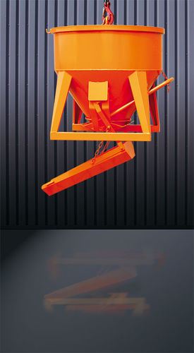 Cubo para hormigón cónico - 1091 (S) - Eichinger Equipement - de fondo abrible