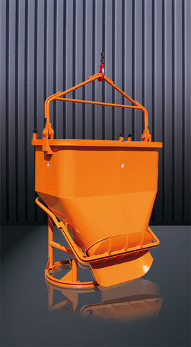 Cubo para hormigón octogonal - 1028 series - Eichinger Equipement - de fondo abrible