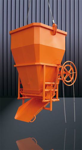 Cubo para hormigón octogonal - 1029H series - Eichinger Equipement - de fondo abrible