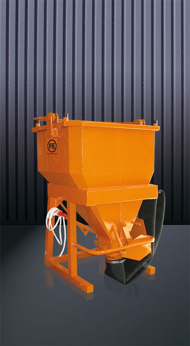 Cubo para hormigón octogonal - 1033 series - Eichinger Equipement - con tubo de descarga