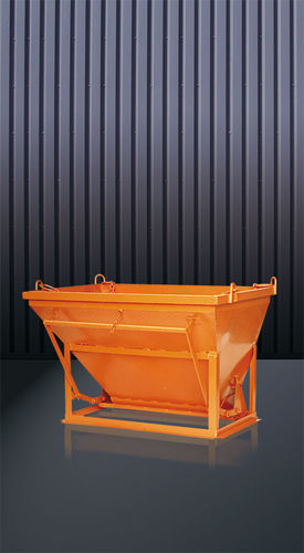 Cubo para hormigón rectangular - 1092 (H) - Eichinger Equipement - de fondo abrible