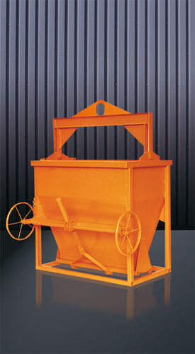 Cubo para hormigón rectangular - 1093 (H) - Eichinger Equipement - de fondo abrible