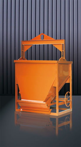 Cubo para hormigón rectangular - 1094 (H) - Eichinger Equipement - de fondo abrible