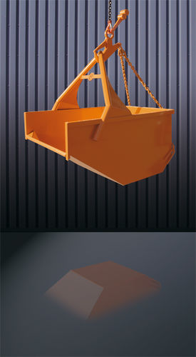 Cubilote para tierra y escombros de metal - 1044 series - Eichinger Equipement - de cadena