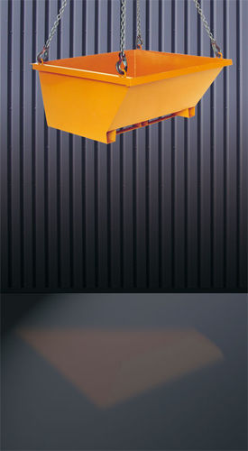 Cubilote para tierra y escombros de metal - 1047 series - Eichinger Equipement - de cadena / trapezoidal