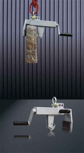 Pinza de elevación de piedras - 1568 series - Eichinger Equipement - vertical / manual / mecánica