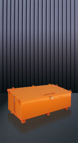Caja de almacenaje rectangular - 1210 series - Eichinger Equipement - de acero