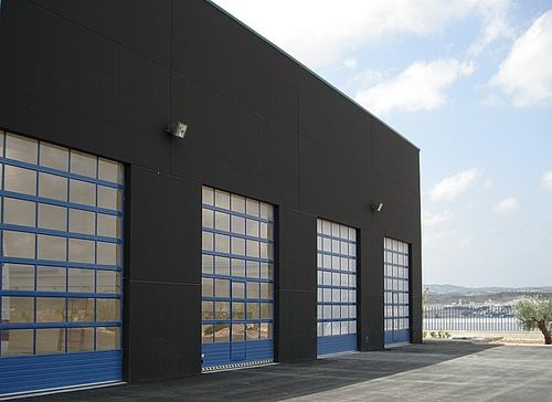 Puerta seccional - Alu-Mix - Puertas Angel Mir - de aluminio / de hangar / industrial