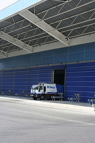 Puerta apilable - Grand-Pass - Puertas Angel Mir - de hangar / industrial / de grandes dimensiones