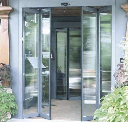 Puerta corredera - FFM  - Puertas Angel Mir - de vidrio / para exteriores / automática