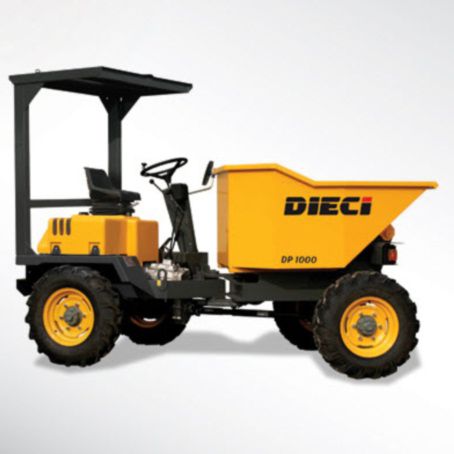 Dúmper con neumáticos - DP1000 T - DIECI S.r.l. - diésel / de descarga frontal / autocargable