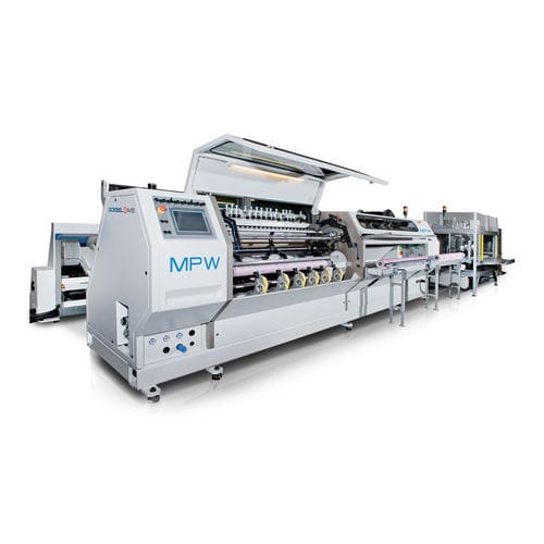 Cortadora rebobinadora automática - MPW series - GOEBEL IMS - para papel / para films de plástico / para tejidos