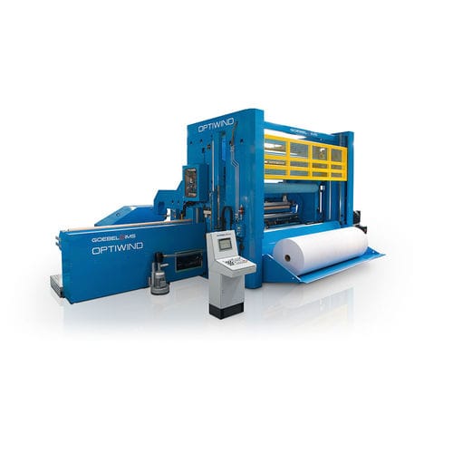 Enrolladora de papel - OPTIWIND - GOEBEL IMS - automática / motorizada / de 2 ejes