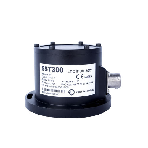 Inclinómetro IP67 - SST300 - Shanghai Vigor Technology Development Co., Ltd. - de un eje / RS-232 / MEMS