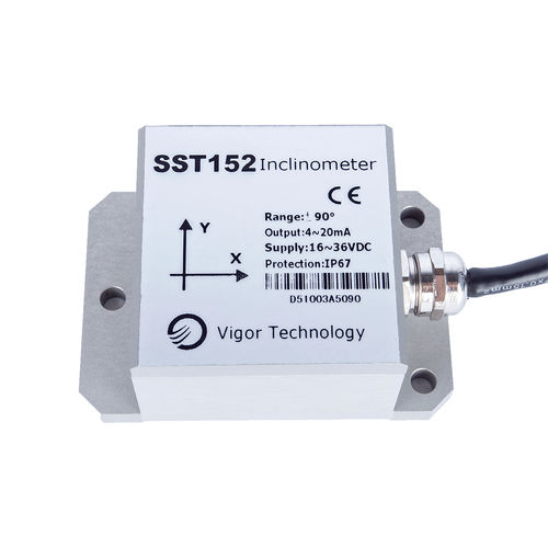 Sensor de inclinación RS-485 - SST100 - Shanghai Vigor Technology Development Co., Ltd. - multieje / MEMS / con carcasa de aluminio