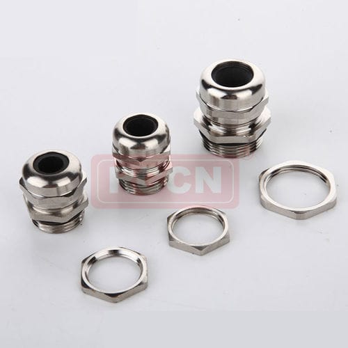 Prensaestopas de latón niquelado - MGA-EMC series  - Shanghai Richeng Electronics - IP68 / con blindaje CEM / recto
