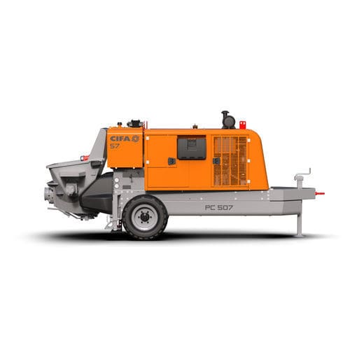 Bomba para hormigón montada en remolque - PC 507 - CIFA S.p.A - para obra / diésel