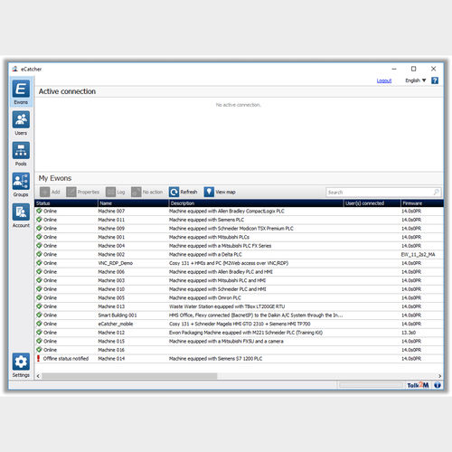 software de mando - Ewon