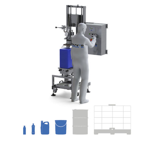 Llenadora semiautomática - FLEXEO-S2 Atex - PACK'R - de botellas / multicontenedor / de cubos
