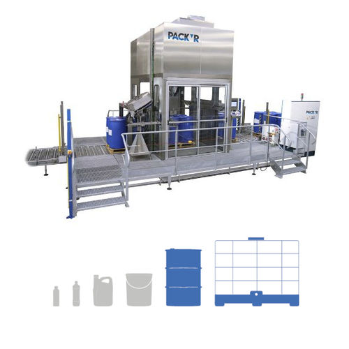 Llenadora lineal - INLEO-P - PACK'R - automática / multicontenedor / de barriles