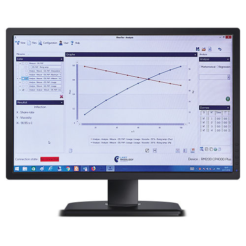Software de análisis - RHEOTEX - LAMY RHEOLOGY - de gestión / de base de datos / de mando